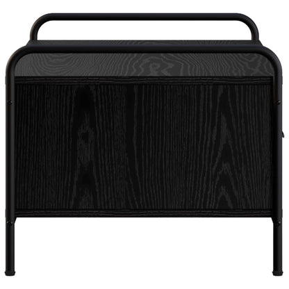 vidaXL Coffee Table Black Oak 90 x 49 x 41 cm Engineered Wood