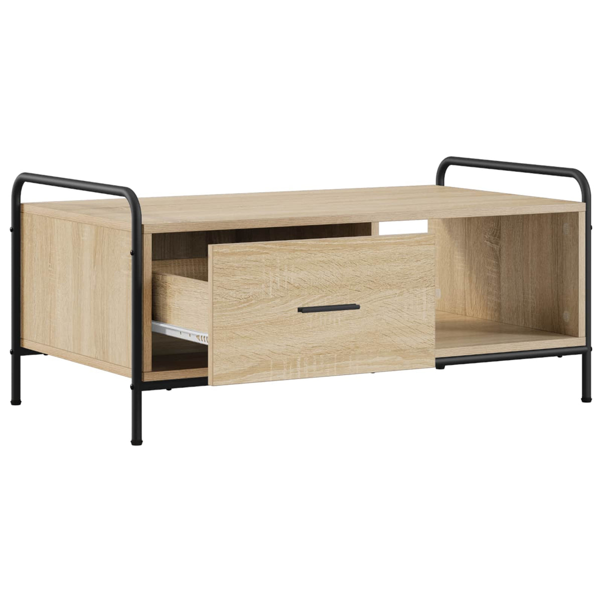 vidaXL Coffee Table Sonoma Oak 90 x 49 x 41 cm Engineered Wood