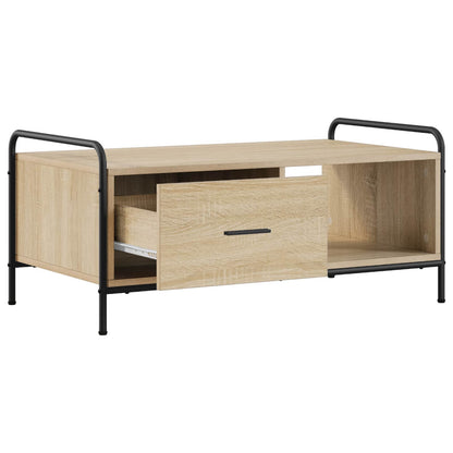 vidaXL Coffee Table Sonoma Oak 90 x 49 x 41 cm Engineered Wood