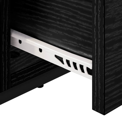 vidaXL Coffee Table Black Oak 99.5 x 49 x 41 cm Engineered Wood