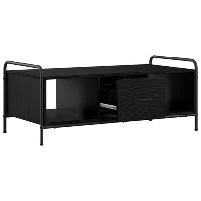 vidaXL Coffee Table Black Oak 99.5 x 49 x 41 cm Engineered Wood