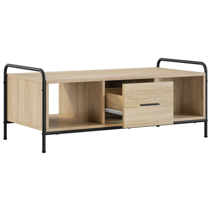 vidaXL Coffee Table Sonoma Oak 99.5 x 49 x 41 cm Engineered Wood