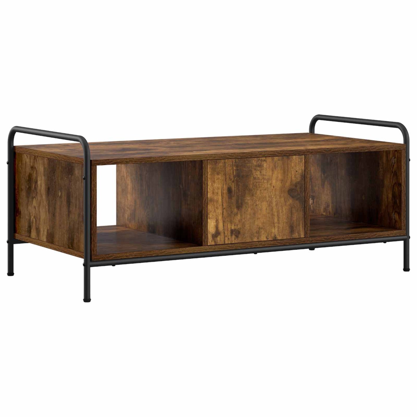 vidaXL Coffee Table Smoked Oak 99.5 x 49 x 41 cm Engineered Wood