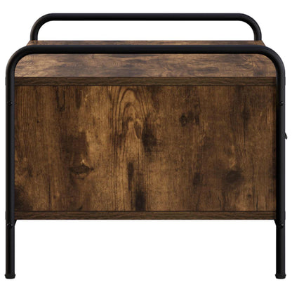 vidaXL Coffee Table Smoked Oak 99.5 x 49 x 41 cm Engineered Wood