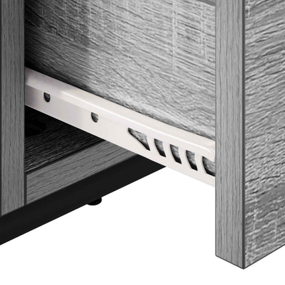 vidaXL Coffee Table Grey Sonoma 99.5 x 49 x 41 cm Engineered Wood