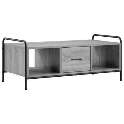 vidaXL Coffee Table Grey Sonoma 99.5 x 49 x 41 cm Engineered Wood
