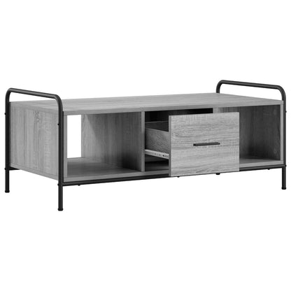 vidaXL Coffee Table Grey Sonoma 99.5 x 49 x 41 cm Engineered Wood