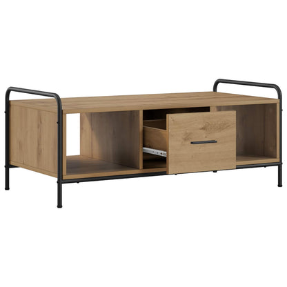 vidaXL Coffee Table Artisan Oak 99.5 x 49 x 41 cm Engineered Wood