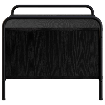 vidaXL Coffee Table Black Oak 50 x 49 x 41 cm Engineered Wood