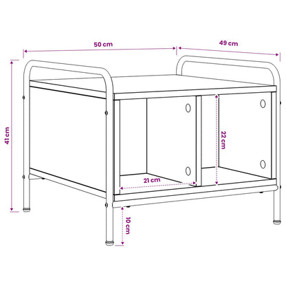 vidaXL Coffee Table Sonoma Oak 50 x 49 x 41 cm Engineered Wood