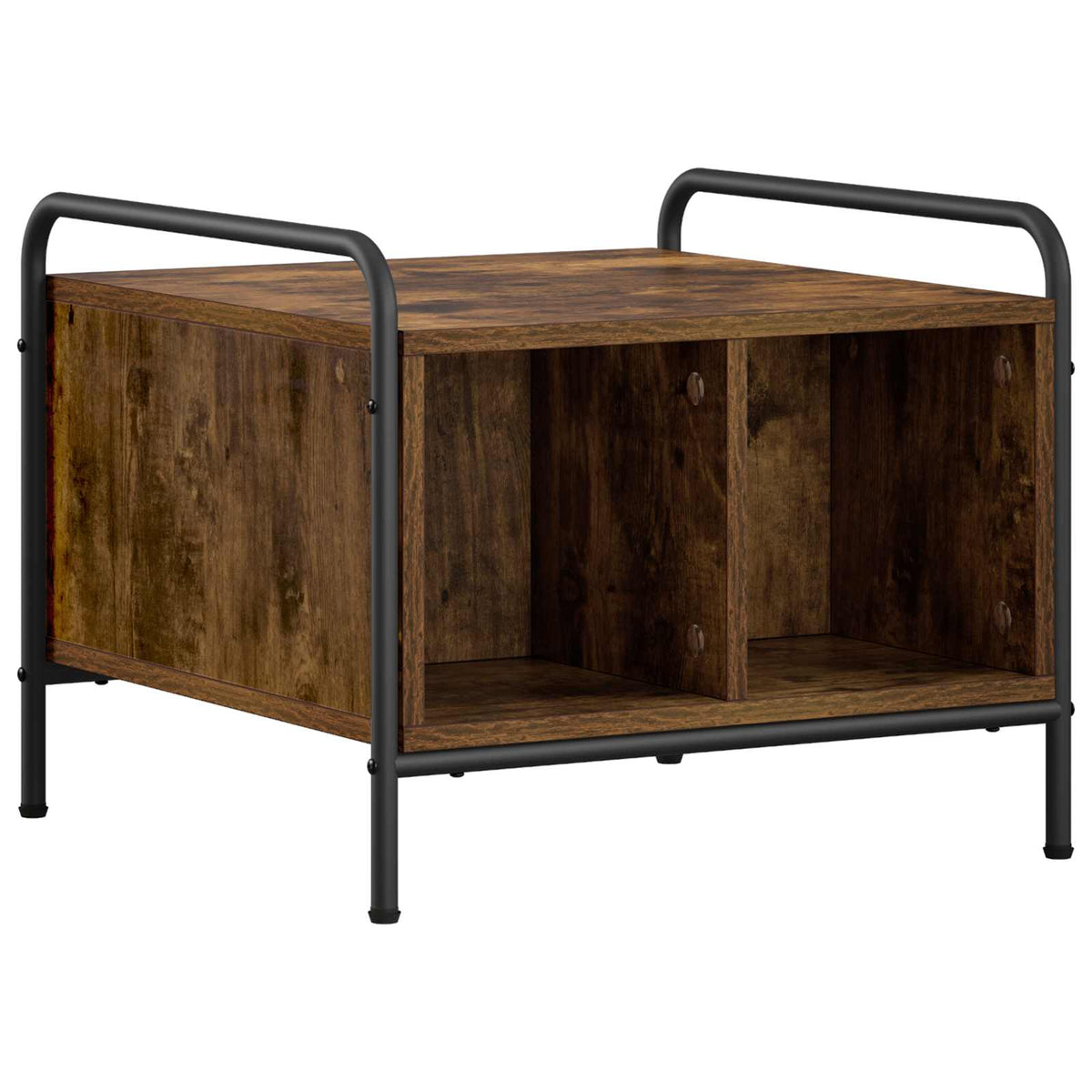 vidaXL Coffee Table Smoked Oak 50 x 49 x 41 cm Engineered Wood