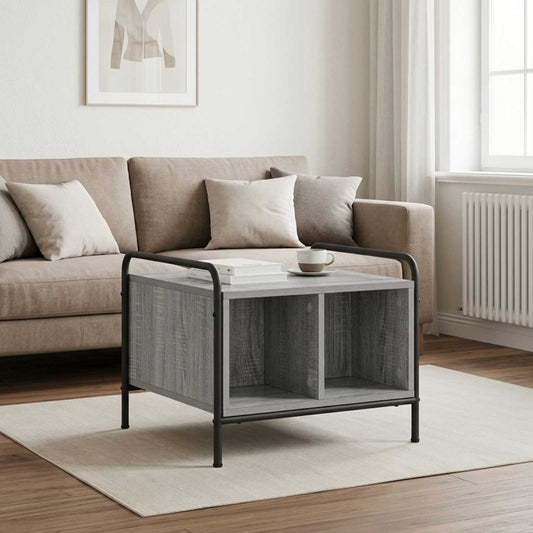 vidaXL Coffee Table Grey Sonoma 50 x 49 x 41 cm Engineered Wood