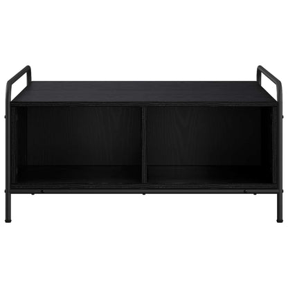 vidaXL Coffee Table Black Oak 80 x 80 x 41 cm Engineered Wood