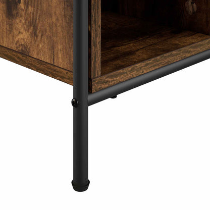vidaXL Coffee Table Smoked Oak 80 x 80 x 41 cm Engineered Wood