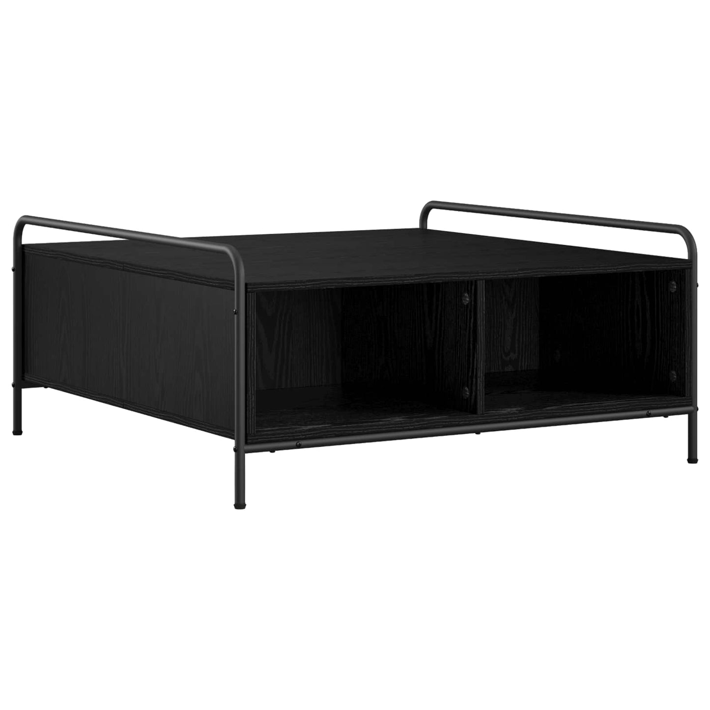 vidaXL Coffee Table Black Oak 90 x 90 x 41 cm Engineered Wood