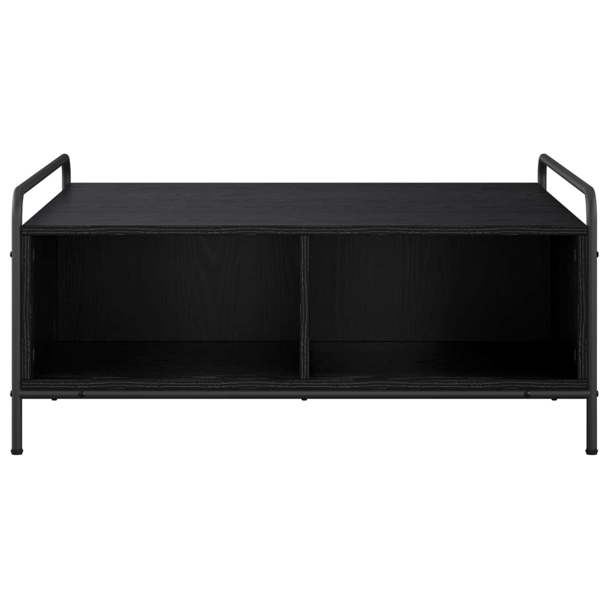 vidaXL Coffee Table Black Oak 90 x 90 x 41 cm Engineered Wood