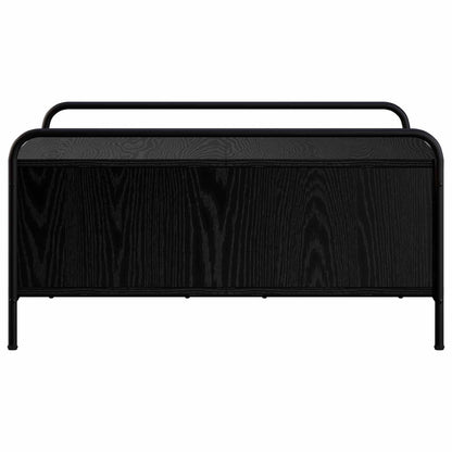 vidaXL Coffee Table Black Oak 90 x 90 x 41 cm Engineered Wood