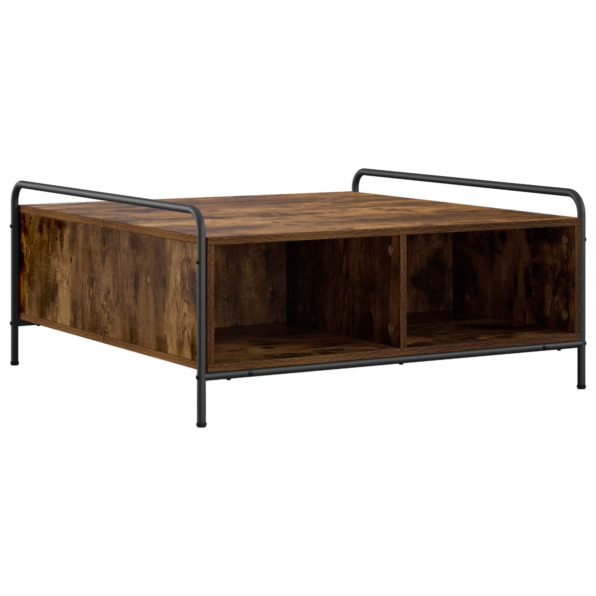 vidaXL Coffee Table Smoked Oak 90 x 90 x 41 cm Engineered Wood
