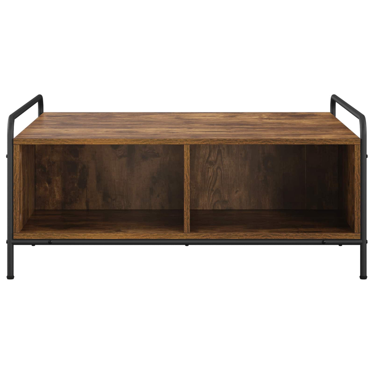 vidaXL Coffee Table Smoked Oak 90 x 90 x 41 cm Engineered Wood