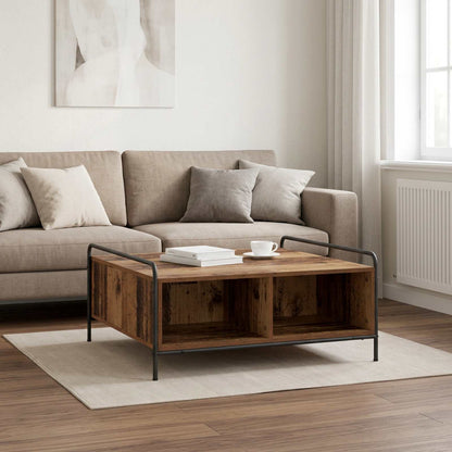 vidaXL Coffee Table Old Wood 90 x 90 x 41 cm Engineered Wood