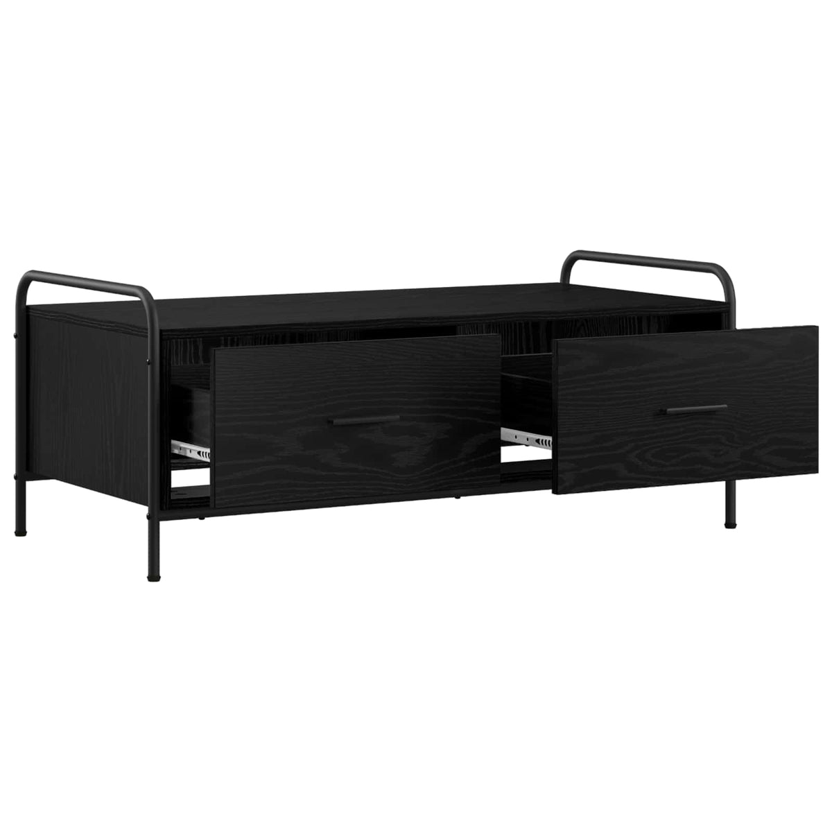vidaXL Coffee Table Black Oak 99.5 x 49 x 41 cm Engineered Wood