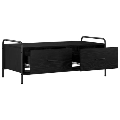 vidaXL Coffee Table Black Oak 99.5 x 49 x 41 cm Engineered Wood