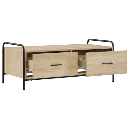 vidaXL Coffee Table Sonoma Oak 99.5 x 49 x 41 cm Engineered Wood