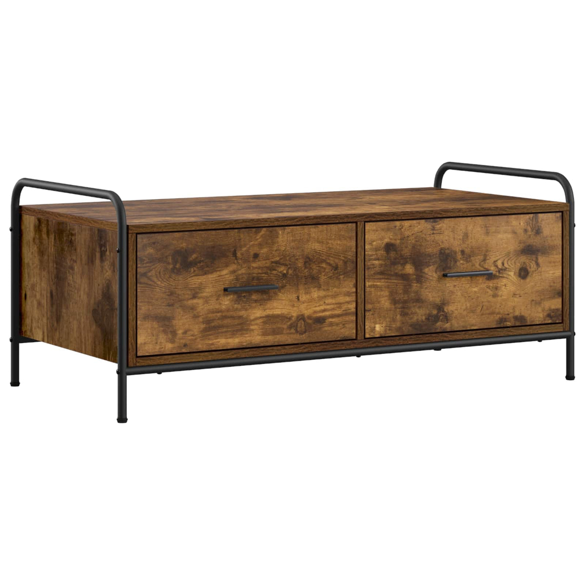 vidaXL Coffee Table Smoked Oak 99.5 x 49 x 41 cm Engineered Wood