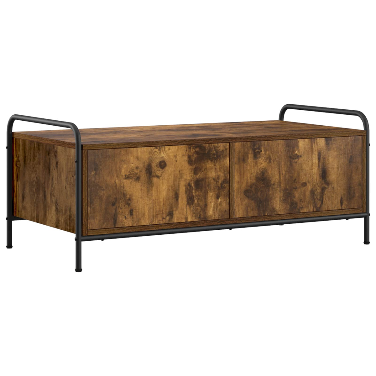 vidaXL Coffee Table Smoked Oak 99.5 x 49 x 41 cm Engineered Wood