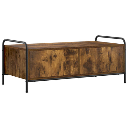 vidaXL Coffee Table Smoked Oak 99.5 x 49 x 41 cm Engineered Wood