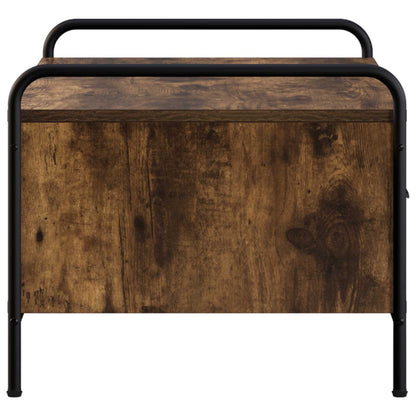 vidaXL Coffee Table Smoked Oak 99.5 x 49 x 41 cm Engineered Wood