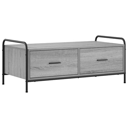 vidaXL Coffee Table Grey Sonoma 99.5 x 49 x 41 cm Engineered Wood