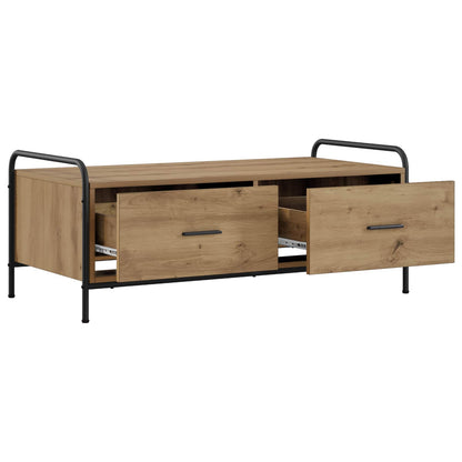vidaXL Coffee Table Artisan Oak 99.5 x 49 x 41 cm Engineered Wood