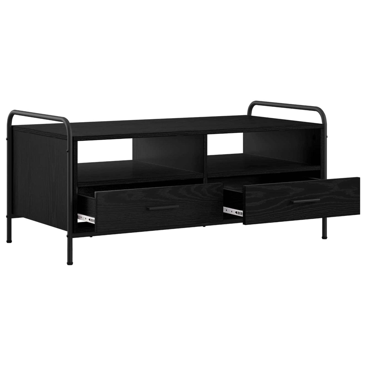 vidaXL Coffee Table Black Oak 99.5 x 49 x 46 cm Engineered Wood
