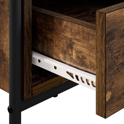 vidaXL Coffee Table Smoked Oak 99.5 x 49 x 46 cm Engineered Wood