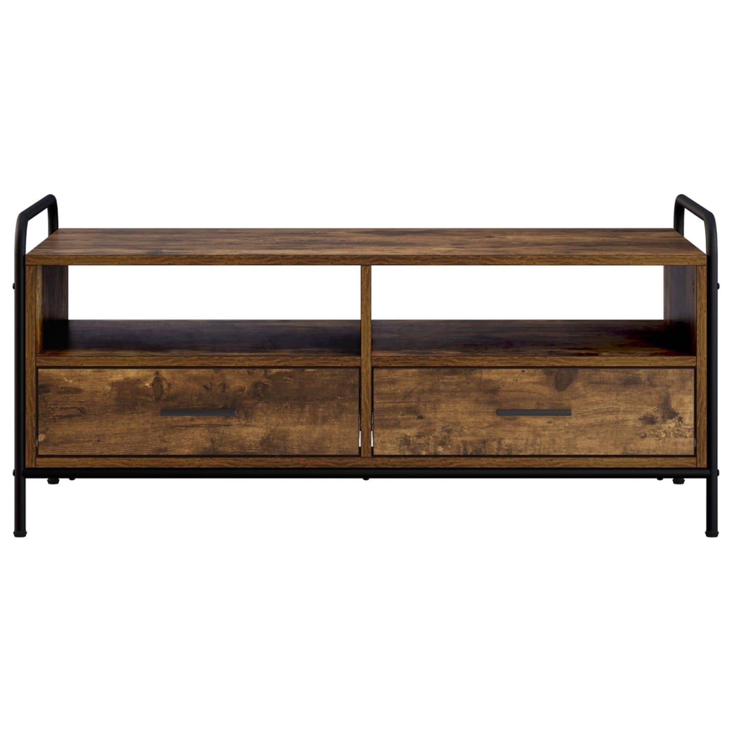 vidaXL Coffee Table Smoked Oak 99.5 x 49 x 46 cm Engineered Wood