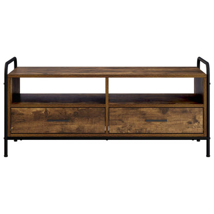 vidaXL Coffee Table Smoked Oak 99.5 x 49 x 46 cm Engineered Wood