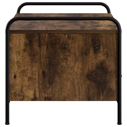 vidaXL Coffee Table Smoked Oak 99.5 x 49 x 46 cm Engineered Wood
