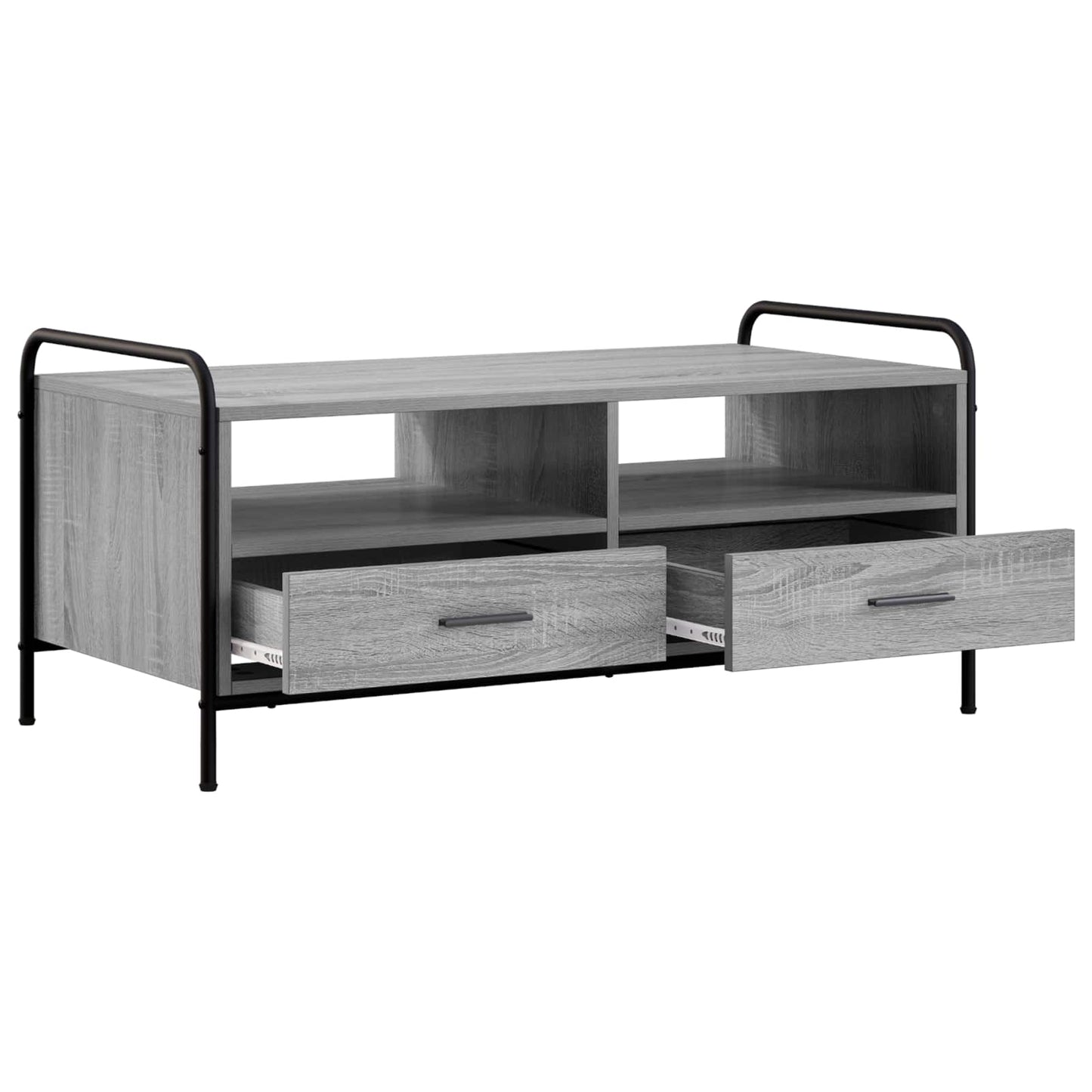 vidaXL Coffee Table Grey Sonoma 99.5 x 49 x 46 cm Engineered Wood