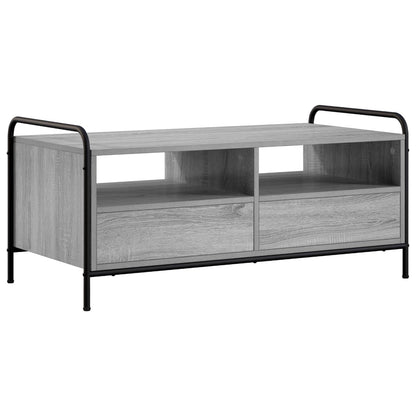 vidaXL Coffee Table Grey Sonoma 99.5 x 49 x 46 cm Engineered Wood