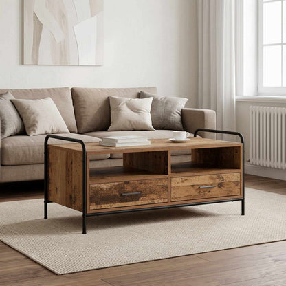 vidaXL Coffee Table Old Wood 99.5 x 49 x 46 cm Engineered Wood