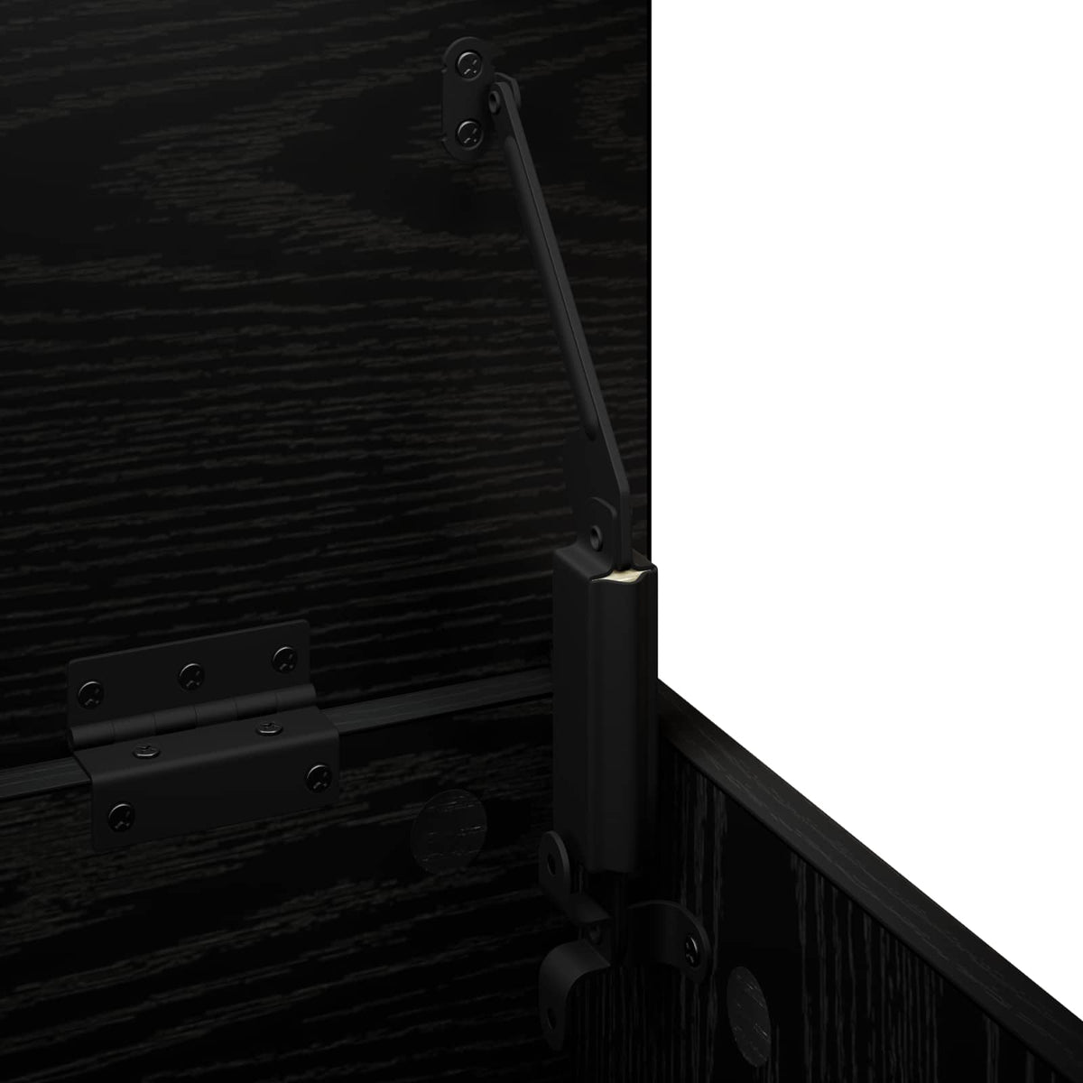 vidaXL Storage Box Black Oak 40.5 x 40 x 49.5 cm Engineered Wood