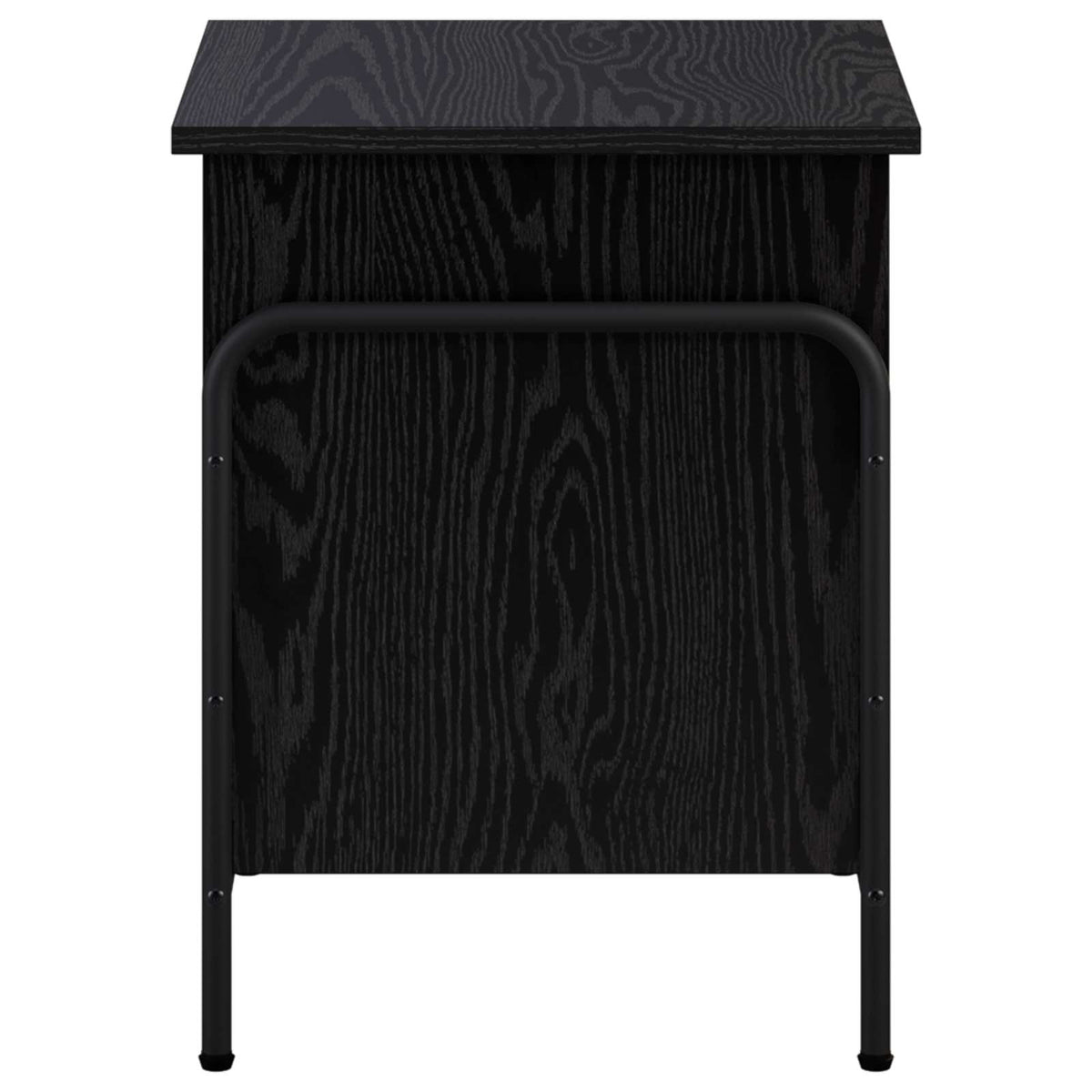 vidaXL Storage Box Black Oak 40.5 x 40 x 49.5 cm Engineered Wood