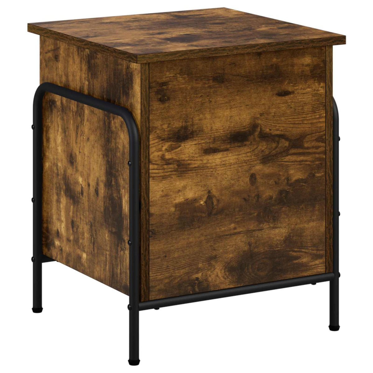 vidaXL Storage Box Smoked Oak 40.5 x 40 x 49.5 cm Engineered Wood