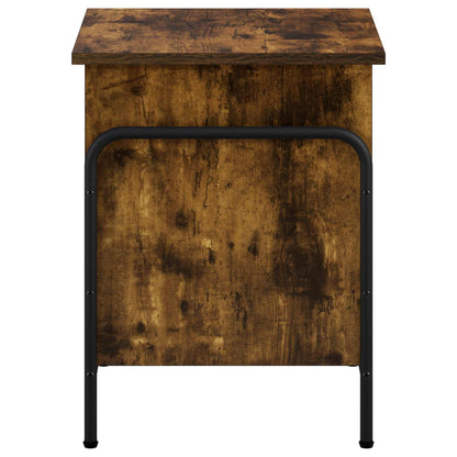 vidaXL Storage Box Smoked Oak 40.5 x 40 x 49.5 cm Engineered Wood