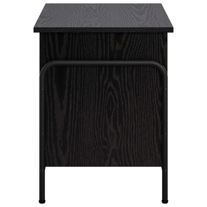 vidaXL Storage Box Black Oak 60 x 40 x 49.5 cm Engineered Wood