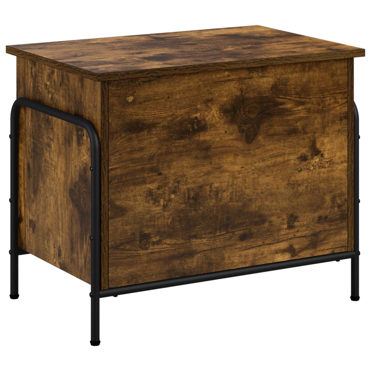 vidaXL Storage Box Smoked Oak 60 x 40 x 49.5 cm Engineered Wood