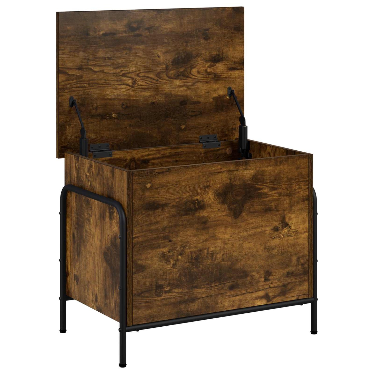 vidaXL Storage Box Smoked Oak 60 x 40 x 49.5 cm Engineered Wood