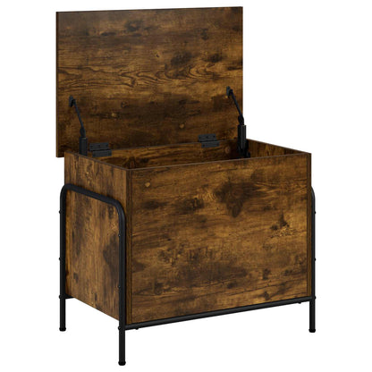 vidaXL Storage Box Smoked Oak 60 x 40 x 49.5 cm Engineered Wood