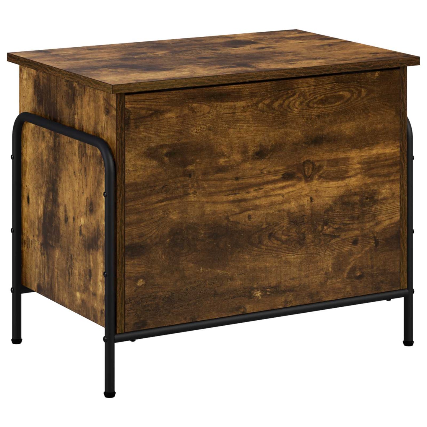 vidaXL Storage Box Smoked Oak 60 x 40 x 49.5 cm Engineered Wood